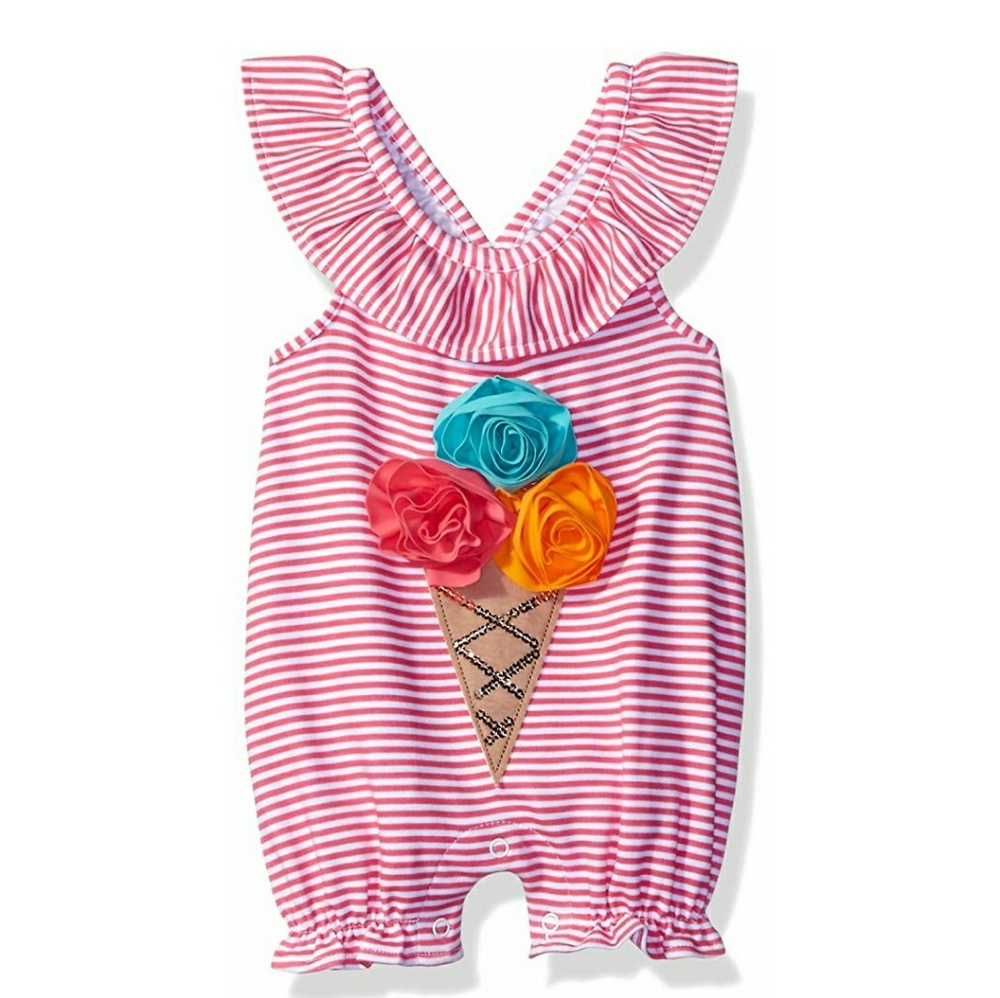 Mud pie sleeveless bubble romper